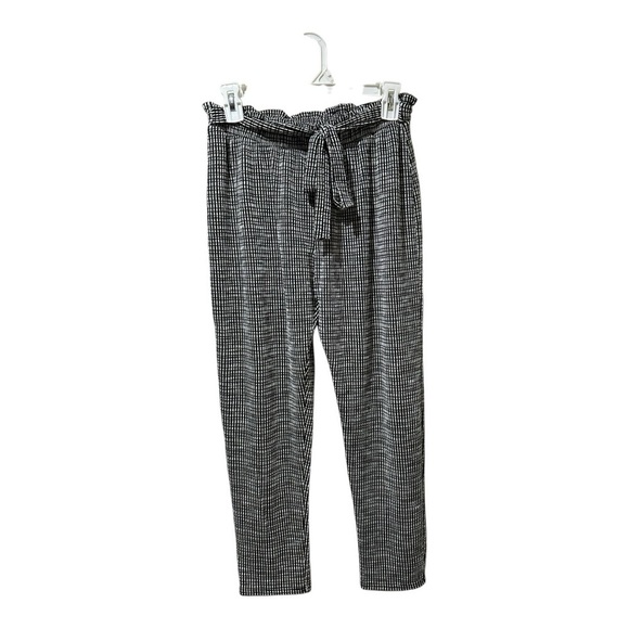 Caution To The Wind Black and White Checkered Pants - Picture 1 of 6